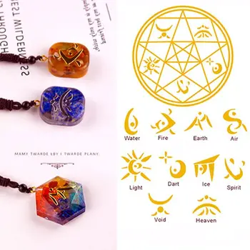 

20Pcs Copper Orgonite Sticker Tree Life Energy Tower Pyramid Epoxy Resin Crafts Q0KE