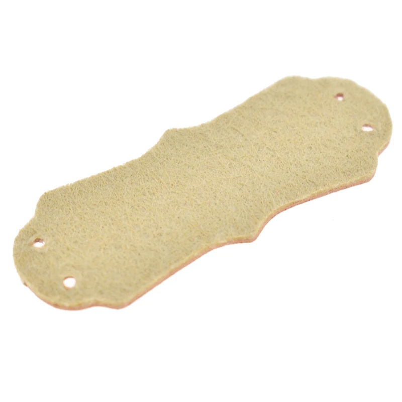 sourcing map 50 etichette in pelle PU fatte a mano da cucire su etichette in rilievo 5,5 cm L per jeans, borse, scarpe, cappelli, marrone oro