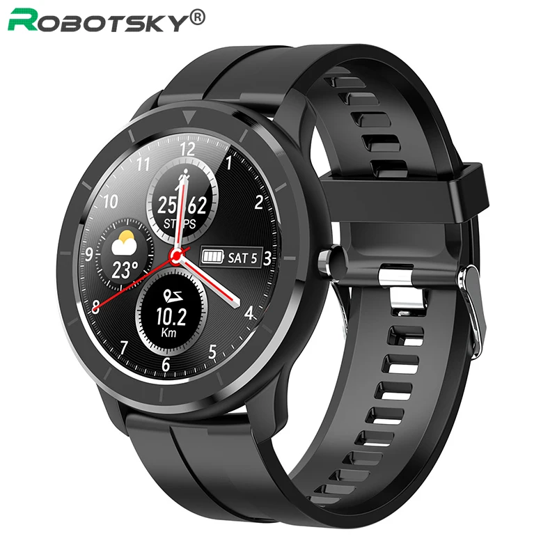 Full Touch Screen T6 Smart Watch 1.28 Inch Circle Heart Rate Monitor IP68 Waterproof Smart-Watch For Adult Android | Электроника