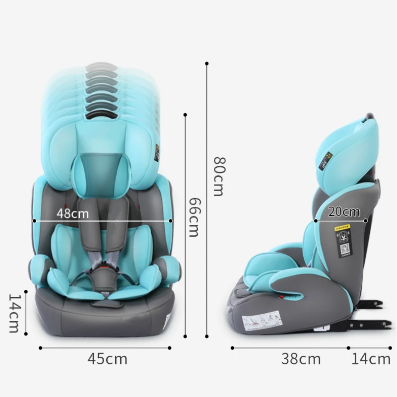 Детское автокресло ISOFIX разъем простой и портативный складной усилитель 9 months To 12 years Old детские безопасные сиденья до 36 кг детское кресло для автомобиля
