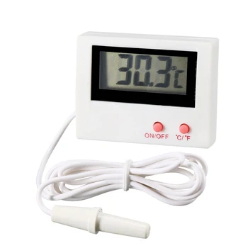 

uxcell Digital LCD Thermometer Temperature Gauge Aquarium Thermometer with Probe for Vehicle Reptile Terrarium and Fish