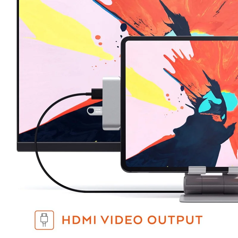 2019 Mobile Pro Audio Hub Adapter with USB C PD 4K HDMI Headphone Type C 3 5mm Charging Converter Cable Connector