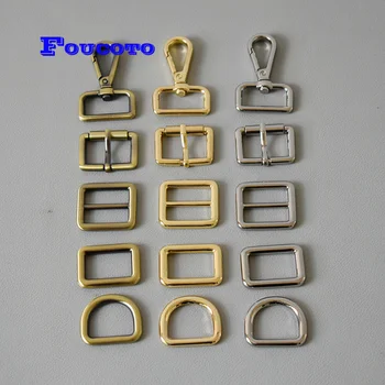 

100 sets 25mm Heavy hardware metal belt buckle tri glide D Dee ring slider adjuster strap hook for DIY bag sewing accessories