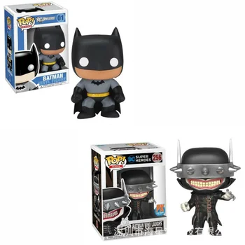 Funko pop-figuras de la Liga de la justicia, juguetes de DC Batman, Superhéroes, colección de figuras de acción de pvc de 10CM, modelo de película, muñecos con caja