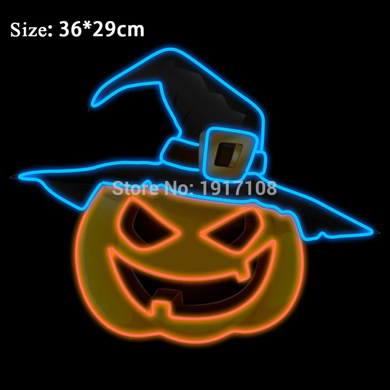 Helloween неоновый светодиодный маска Забавные Тыква вечерние маска Детский костюм для вечеринок маски EL светильник на шнуровке для косплея маска Тыква серии расходные материалы - Цвет: mask 8