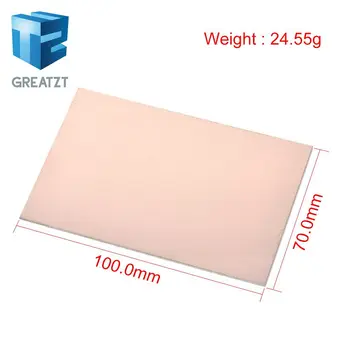 

GREATZT Fr4 Pcb 7x10cm 7*10 Single Side Copper Clad Plate Diy Pcb Kit Laminate Circuit Board