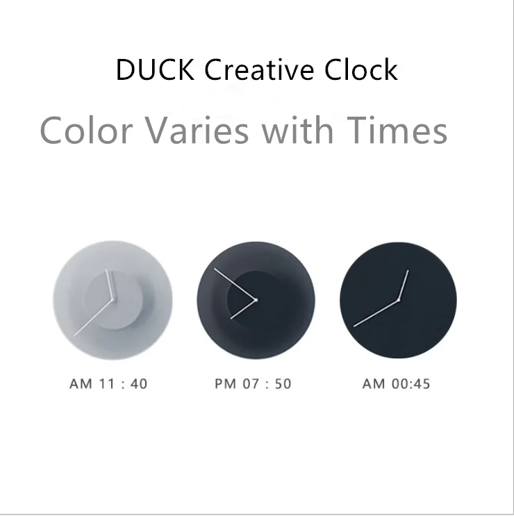

DUSK Clock Wall Clock Color Gradient Simple Creative Antique Classic Style INS Color Varies with Time