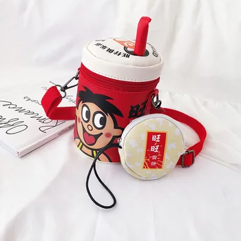 

New High Quality Women Handbags Cartoon Designer PU Leather Purses Famous Kawaii Wangzai Bags Ladies Shoulder Messenger Bags