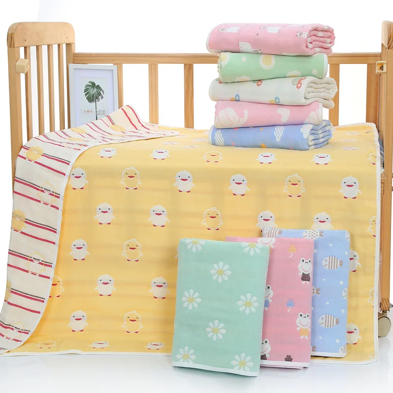 

Six-layer Gauze Children's Quilt Children Blanket Pure Cotton Gauze Blanket Six-layer Infants Bath Towel for Children Baby Towel