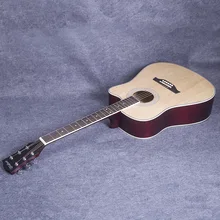 41 дюймов в народном стиле гитары начинающих липа гитара матовая древесины Цвет Cutaway lian xi qin, от производителя