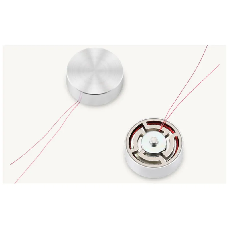 GHXAMP 15.3mm 8 Ohm 2W Headphone Speaker Bone Conduction Vibration Headphone Bass Speaker Unit Hifi 100-5kHz 2pcs