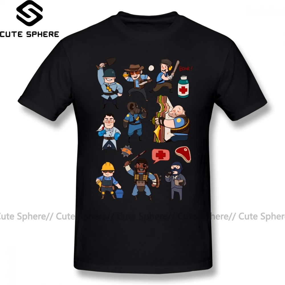 Футболка Team Fortress 2, универсальная Футболка Team Fortress 2, модная футболка с коротким рукавом, Мужская забавная хлопковая Футболка с графикой XXX
