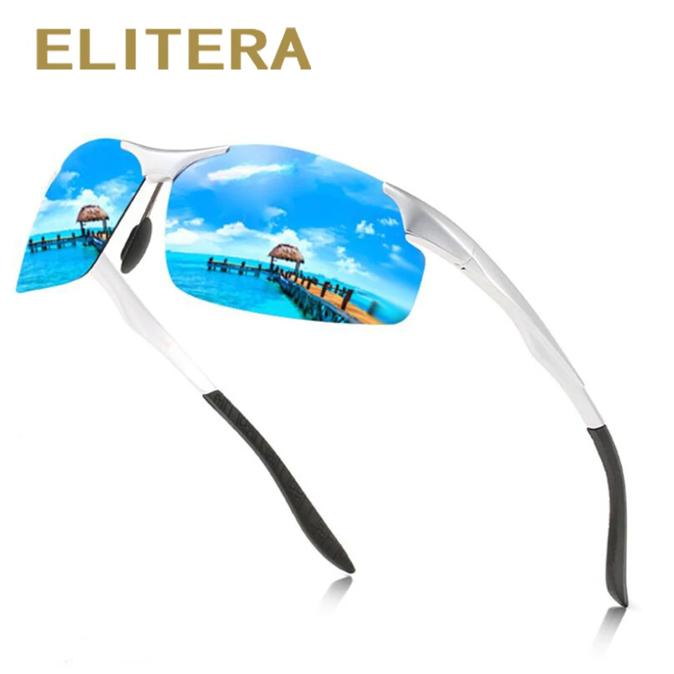 ELITERA, брендовые, классические, прямоугольные, поляризационные солнцезащитные очки, мужские, покрытие, для вождения, солнцезащитные очки, квадратные, мужские очки