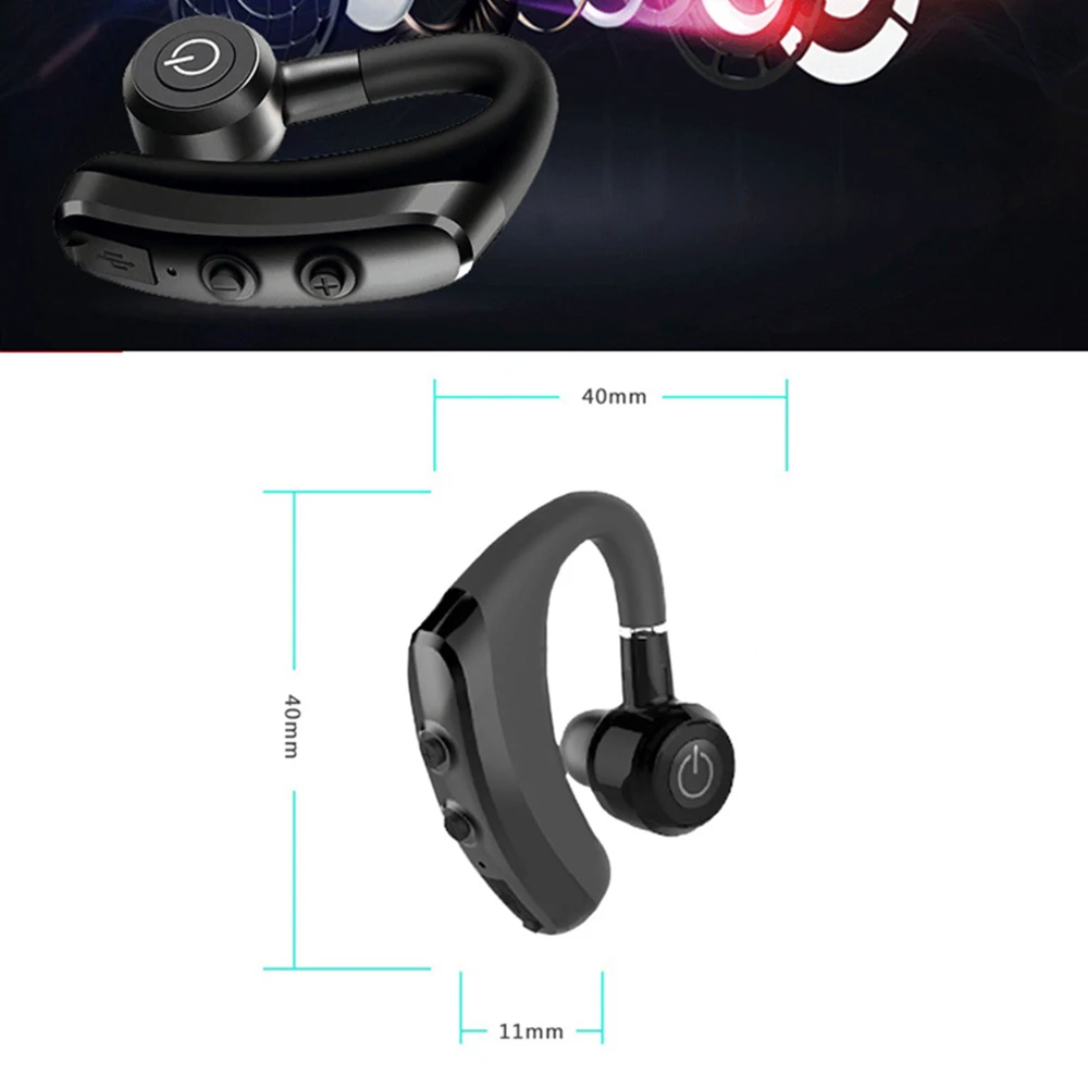 Business Car Bluetooth Earphone Handsfree Wireless Bluetooth Headsets Earphones Headphones With Mic Handsfree Cordless Earphones