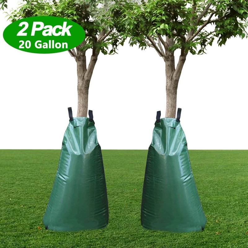 2 Pack Tree Watering Bag 20 Gallon Slow Release Watering Bag for Trees