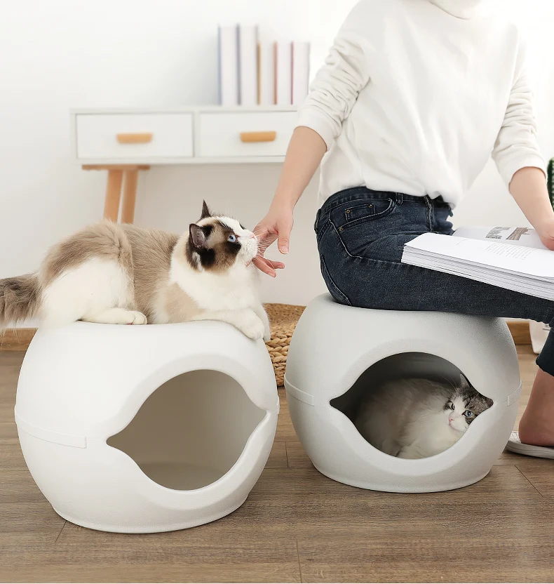 

Cat Nest Four Seasons Universal Closed Villa Summer Net Red Cat House Stool Cat House Nest Pet Puppy Bed
