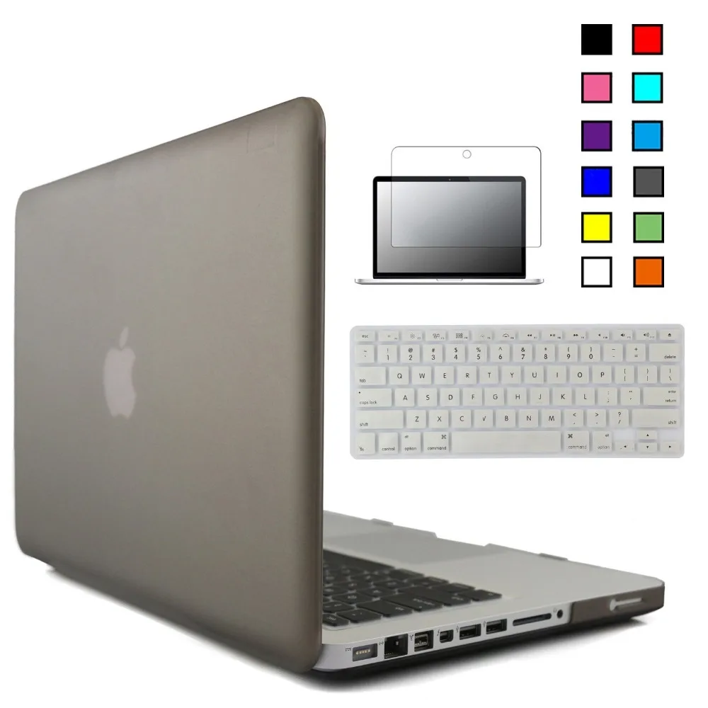 RYGOU кристально чистый матовый жесткий чехол для Macbook Pro 13 дюймов A1278 клавиатуры +