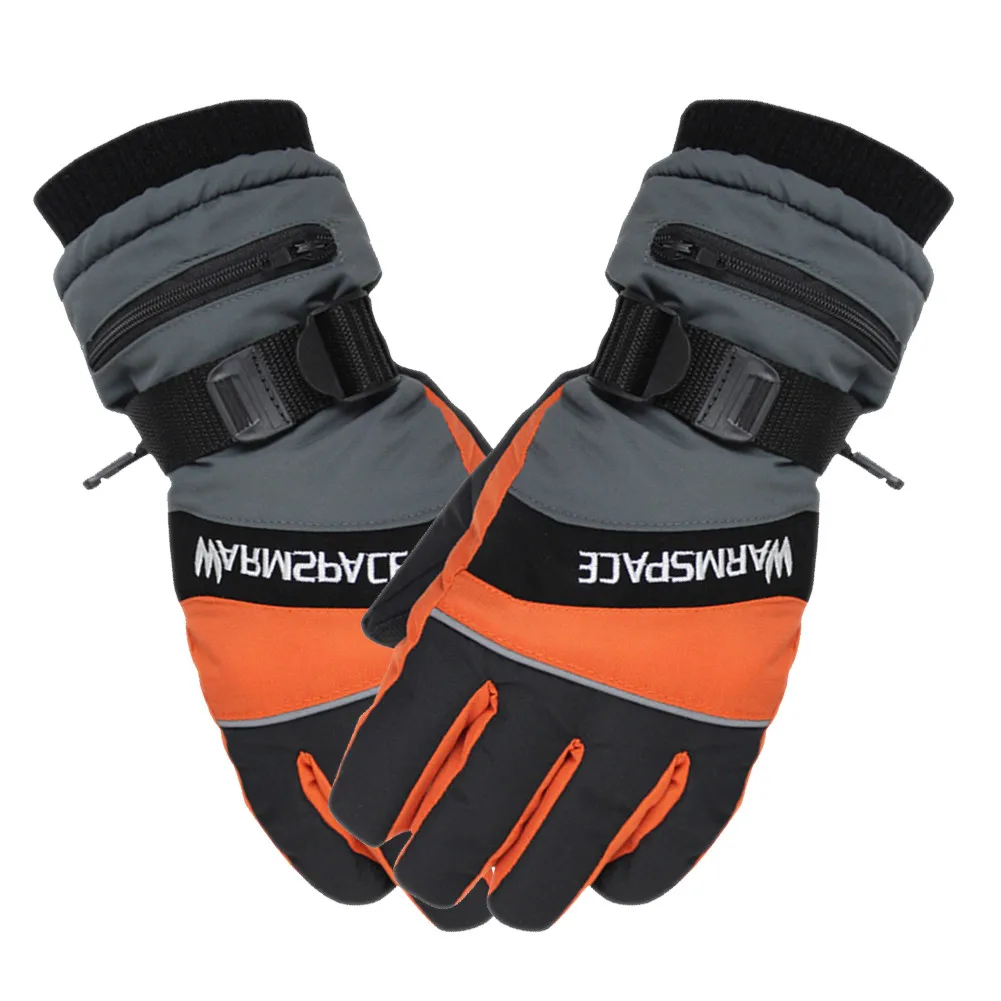 1 пара, зимние USB грелки для рук, электрические термальные перчатки, водонепроницаемые перчатки с подогревом, на батарейках, для мотоцикла, лыжные перчатки - Цвет: M