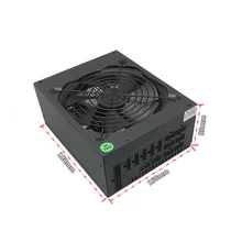 Asic Bitcoin Mining Rig источник питания 1800 Вт полный модуль работы ATX ETH BTC DGB XMR DASH Miner 6 GPU карта PSU D