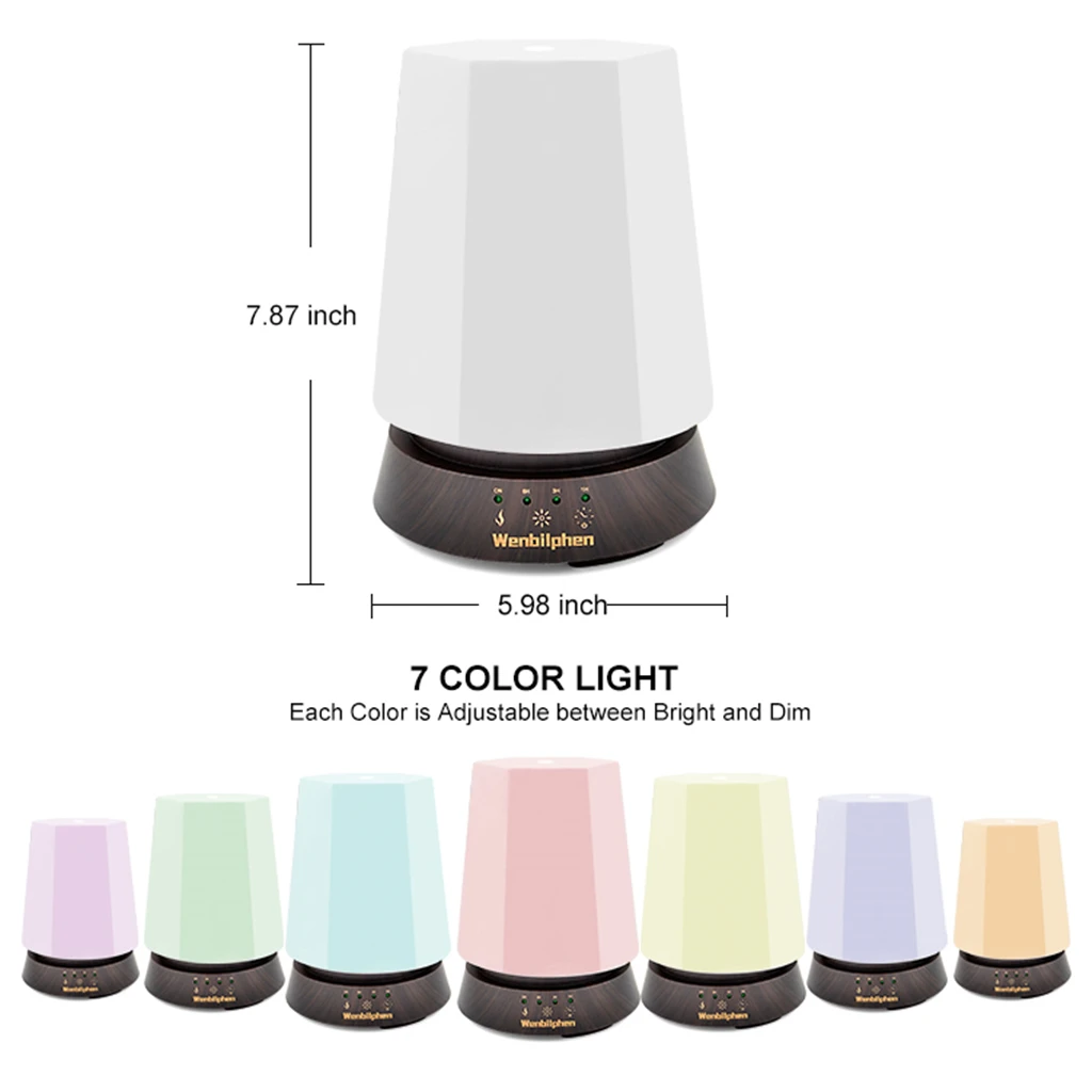 350Ml Cool Mist Maker Ultrasonic Humidifier Essential Oil Aroma Diffuser Ultrasonic air humidifier Essential oil Aromatherapy
