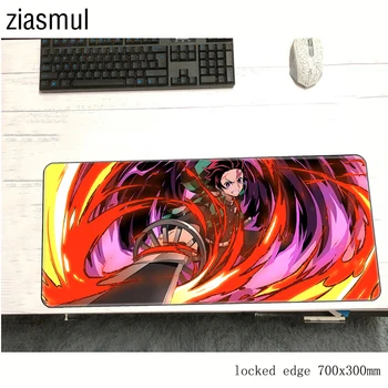 

Kimetsu no Yaiba mouse pad cute 700x300x3mm pad to mouse notbook computer mousepad pc gaming padmouse gamer laptop mat
