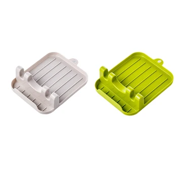 

2 Kitchen Spoons, Chopsticks, Racks, Lids, Spatula Mats, Household Multi-Function Spatula Racks