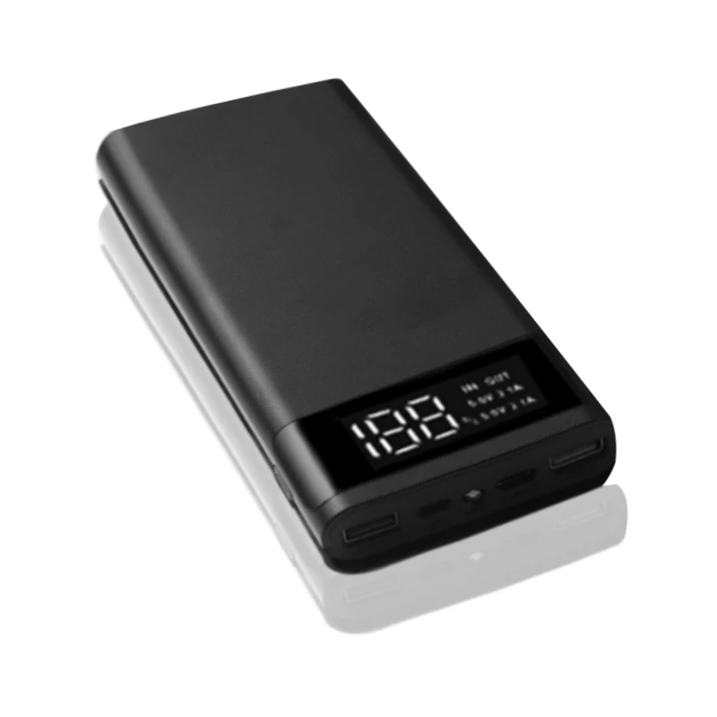Двойной USB Micro Type C Корпус внешнего аккумулятора 5 В DIY 18650 чехол для коробка
