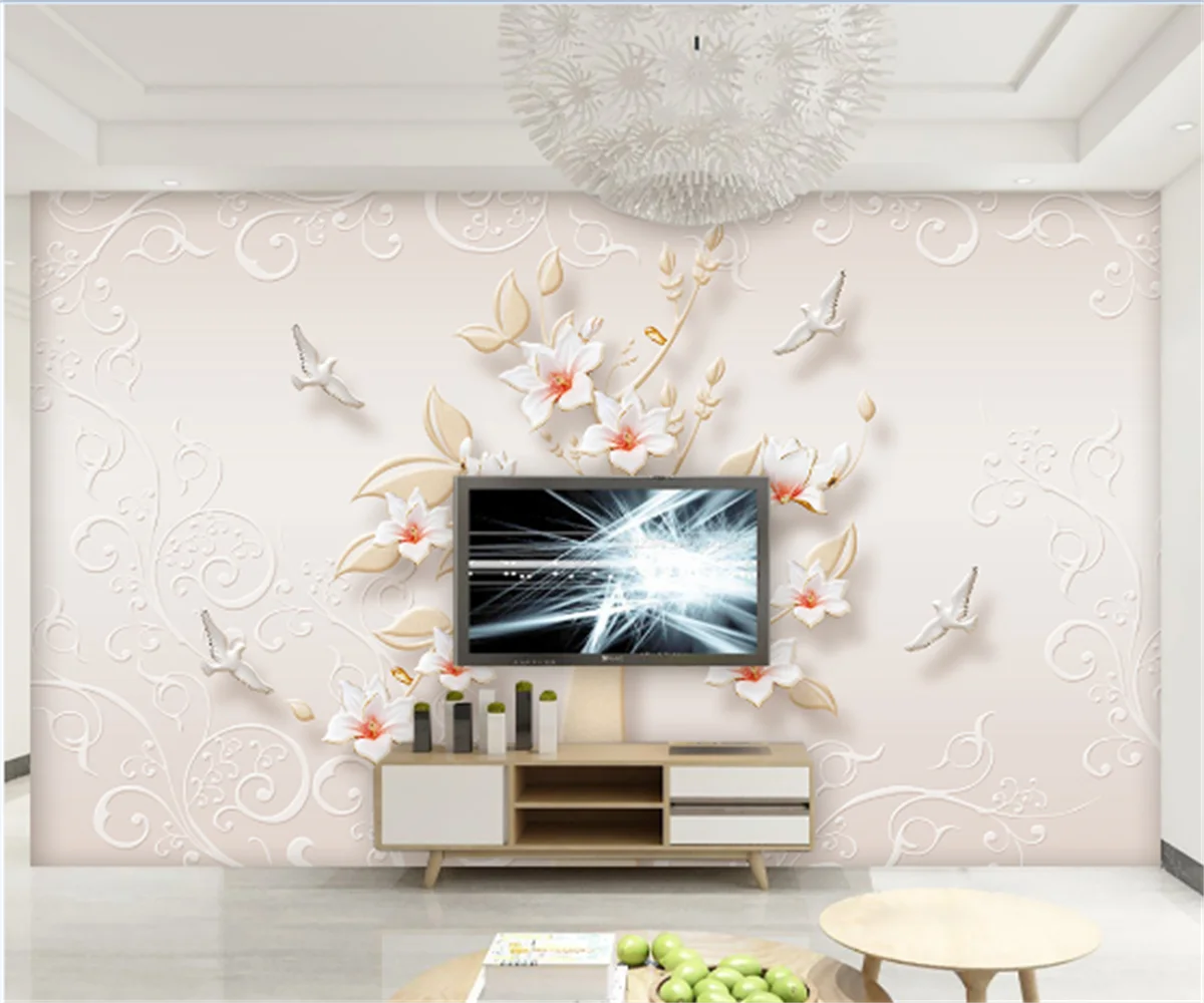 European and American 3D stereo happy tree background wallpaper sofa TV bedroom custom mural home decoration photo wall painting adjustable calligraphy painting painting table drawing table art drawing drawing table american style desk oil painting