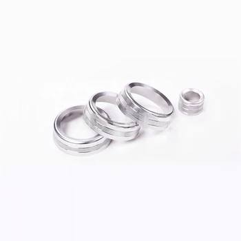 

Central Knob Button Covers For Land Rover Trim Ring Aluminium Alloy 4pcs Kit