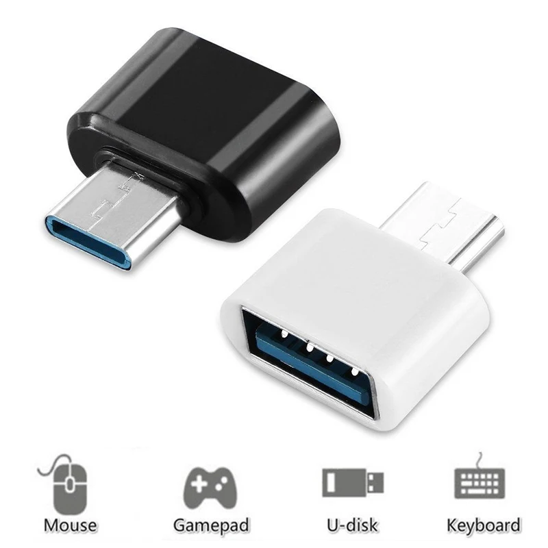 

OTG to Type-C Adapter For Gamepad Mouse Keyboard U-disk TypeC Splitter For Huawei Samsung S10 S9 S8 Plus Note10 Adaptador Tipo C