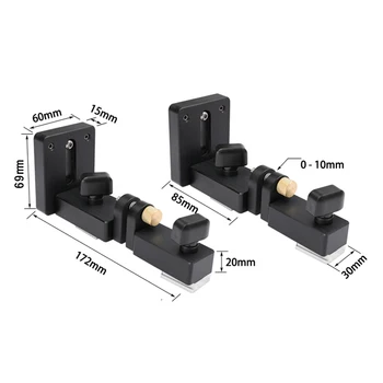 

2Pcs Fence Connector For T-tracks Sliding Securing Bracket For Woodworking DIY