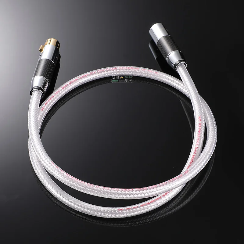 

1Pcs MPS M-8 Balanced Cable Silver-plated Oxygen-Free Copper Fever Grade HIFI Carbon Fiber Microphone XLR Signal Cable