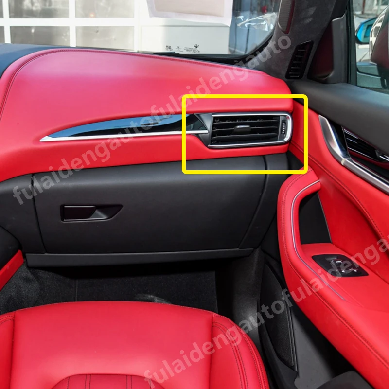 2 шт. для Maserati Levante- Матовый ABS внутренний боковой Вентиляционный Выход крышка отделка автомобильные аксессуары