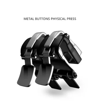 

S4 Mobile Trigger Shooting Mobile Game Metal Buttons Joystick Physical Touch Press Controller L1R1 Phone Holder 100pari/lot