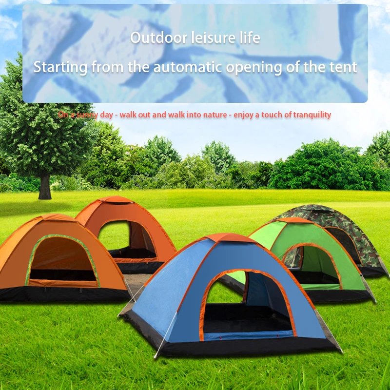 Автоматическая всплывающая палатка для кемпинга 1, 2, 3, 4 человека, несколько моделей, легко открывающиеся Семейные палатки для кемпинга, сверхлегкие тенты