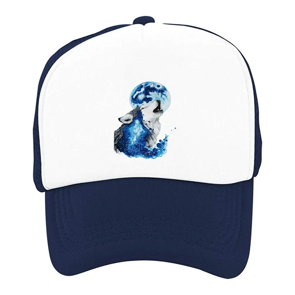 Галактика мультфильм 3D Волк Лето Защита от солнца для детей, бейсбольная сетка шляпа для мальчиков и девочек