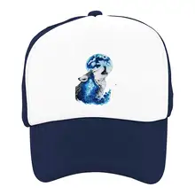 Галактика мультфильм 3D Волк Лето Защита от солнца для детей, бейсбольная сетка шляпа для мальчиков и девочек