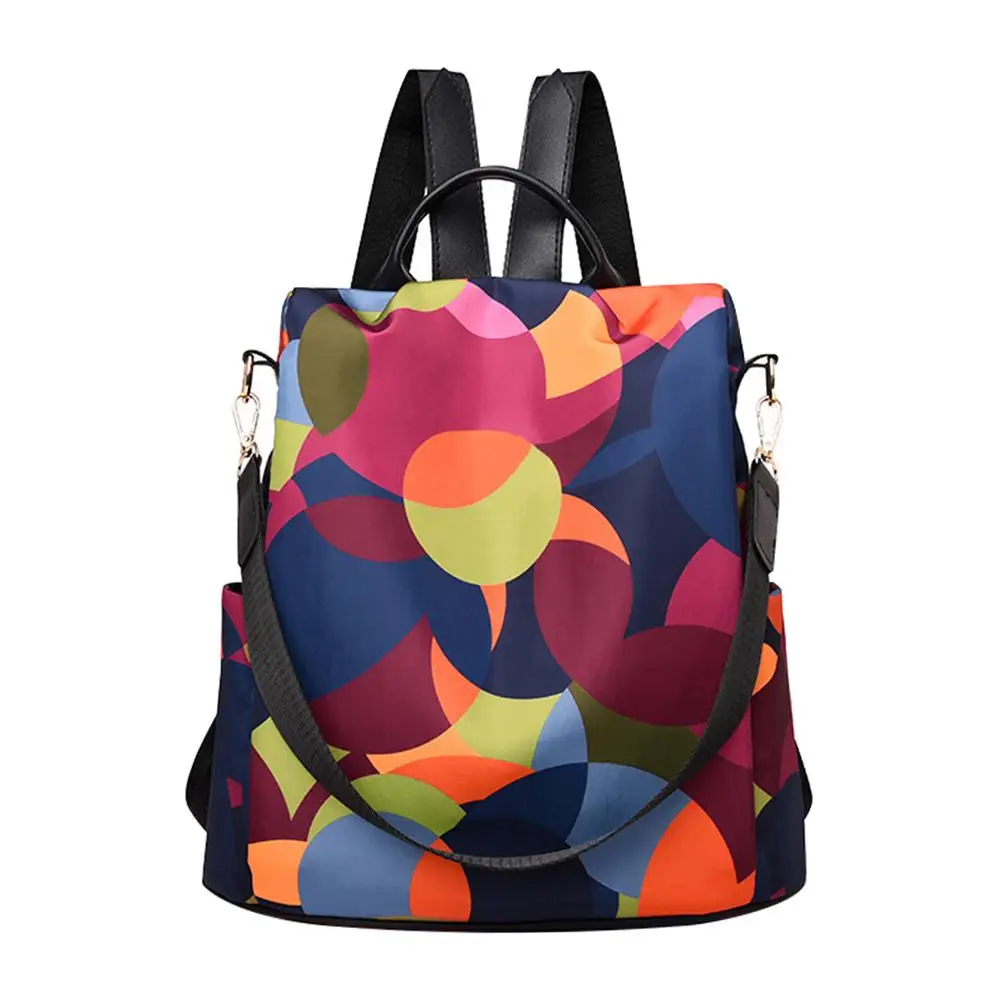 Travel Backpack High-School-Bag Female Teenagers Anti-Theft Women Oxford Pretty-Style