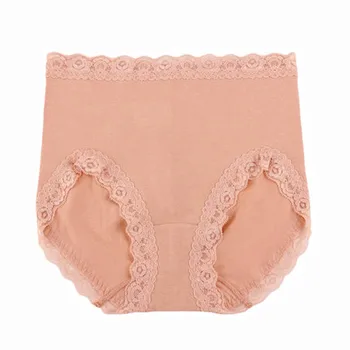 

RUIN High waist underwear women's cotton panties hip sexy lace seamless cotton fabric ladies briefs