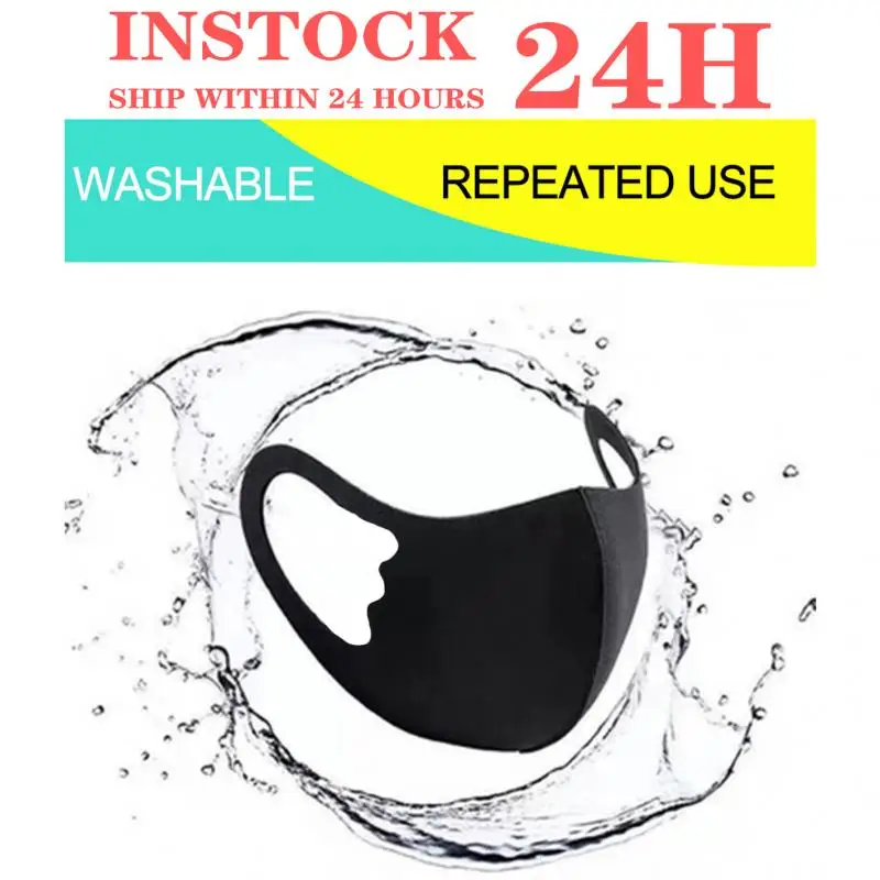 

10Pcs Mouth Mask Bacteriaproof Dustproof Washable Reusable Unisex Mouth Face mask Pollution Shield Wind Proof Mouth-muffle