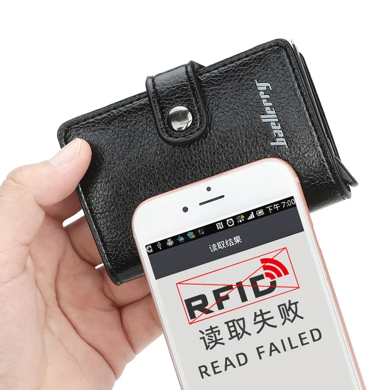 Новинка, Rfid держатель для карт, мужские кошельки, сумка для денег, мужская, Ретро стиль, 6 цветов, короткий кошелек,, маленькие кожаные тонкие кошельки, Мини кошельки, тонкие