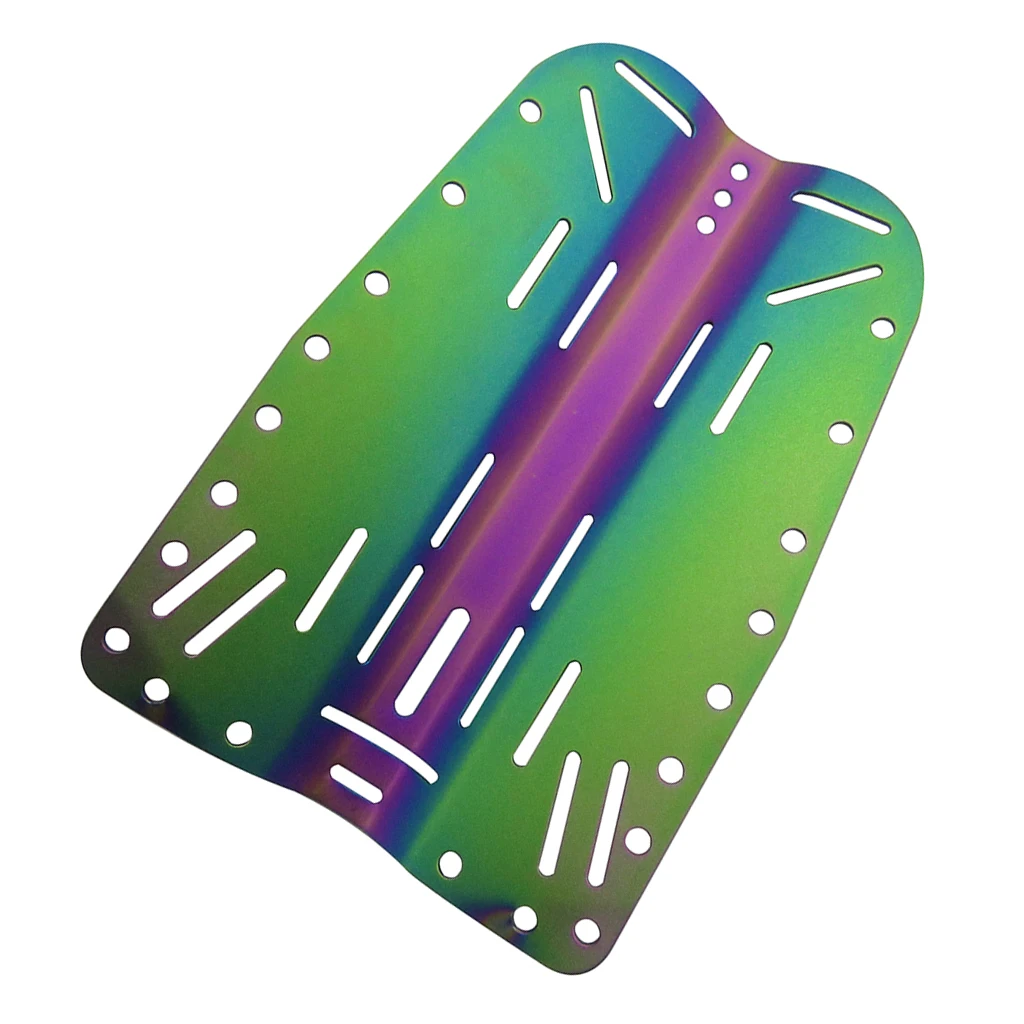 Lightweight Titanium Alloy Dive Backplate Scuba Diving BCD Harness Back Plate Scuba Diving Back Plate for Water Sports 