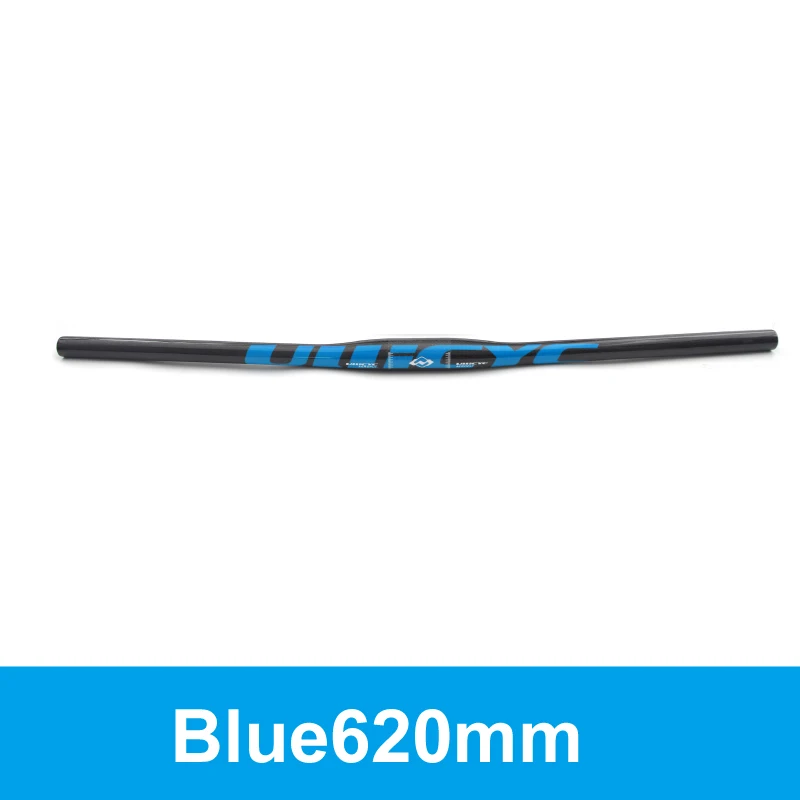 Flat 620mm Ullicyc MTB углеродный руль для велосипеда горный плоский/подъемный руль для велосипеда детали для велосипеда 31,8*580/600/620/640/660/680/700/720/740 мм - Цвет: Flat 620mm