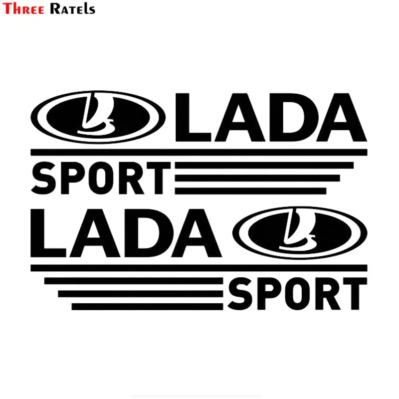 

Three Ratels FTZ-67# 2pcs/lot SPORT Car Rear view Mirror Sticker Decal Car Styling For Lada granta Vesta vaz kalina Largus NIVA