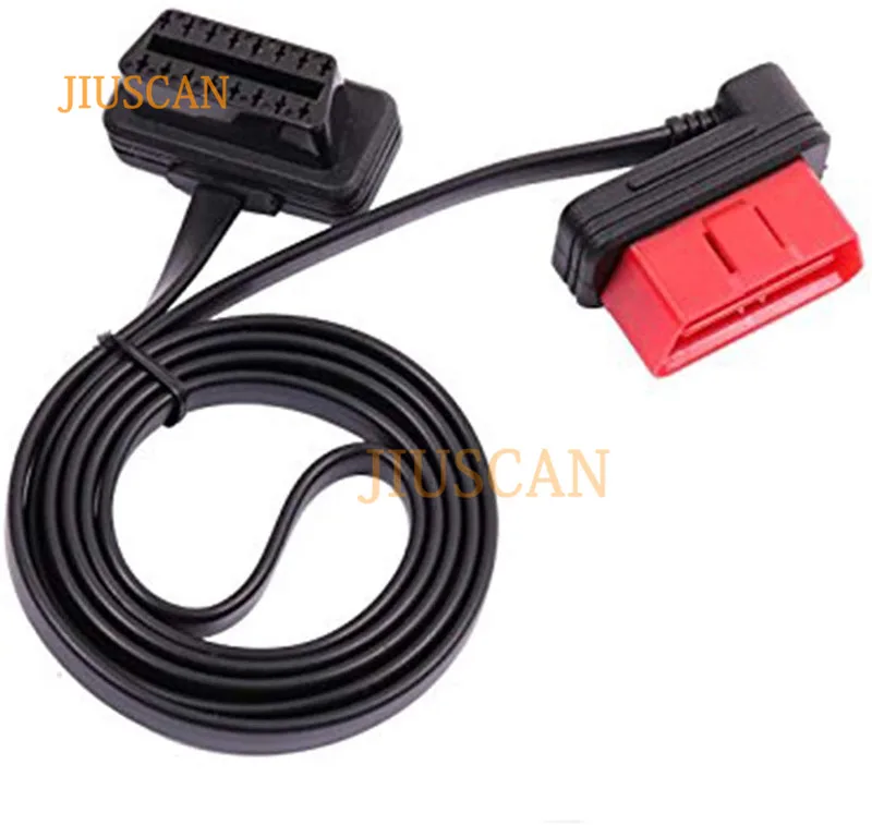 JIUSCAN OBDII удлинитель длинный obd2 Кабель gps плоский провод удлинитель obdii кабель gps OBD линия Поддержка CAN шина совместима