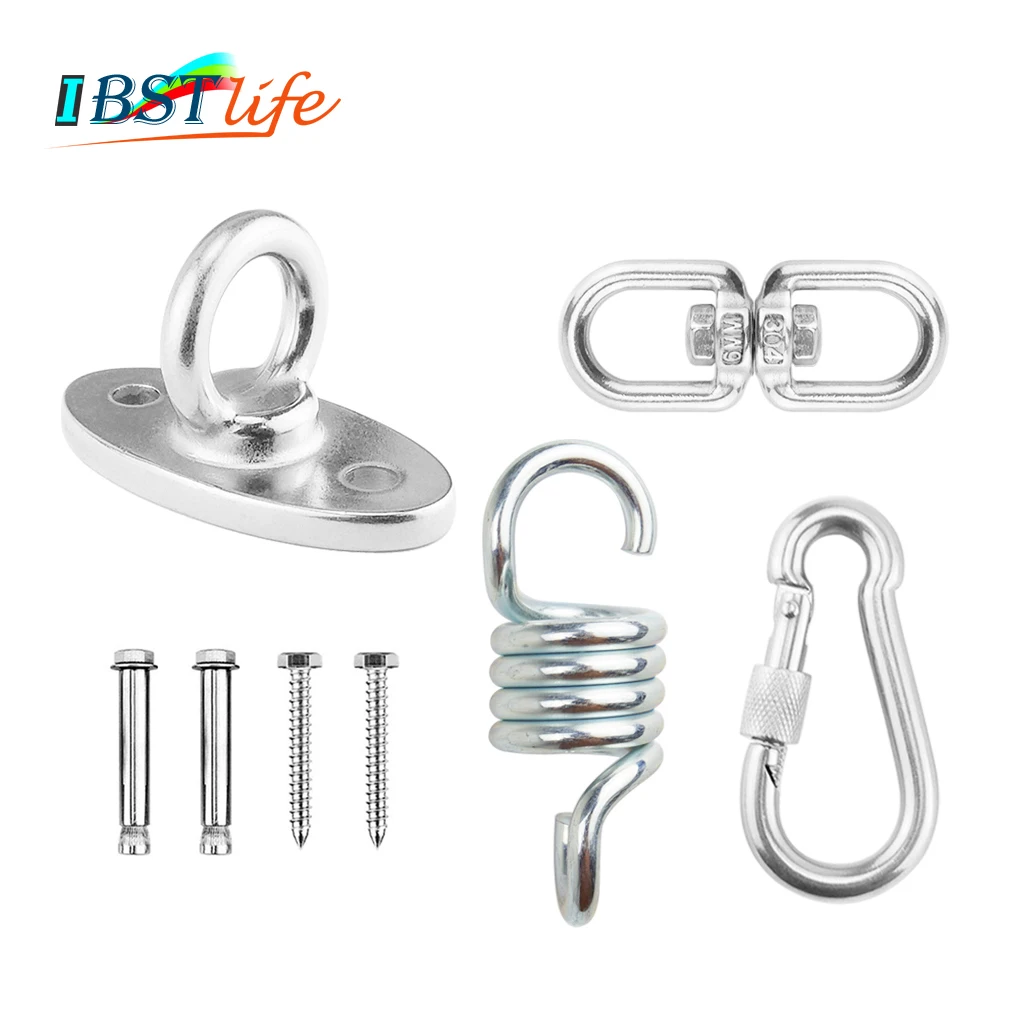 

2204 lbs Capacity Wall Ceiling Mount Bracket Suspension Strap Trainer Yoga Swing Hanging Hardware Battle Ropes Woss Olympic Ring