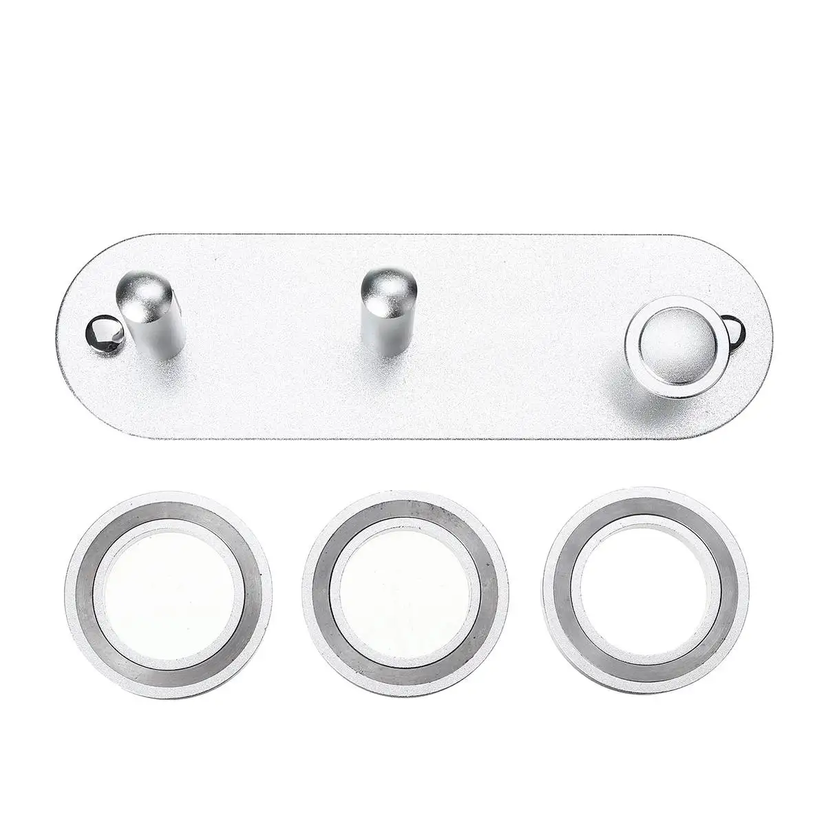 Sliver 4pcs Настенный держатель для фена, стойка для фена, настенный кронштейн для ванной комнаты, органайзер, полка для суперзвукового фена Dyson - Цвет: Sliver 4pcs