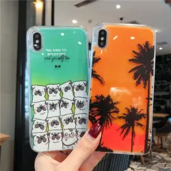 Летний светящийся чехол для iphone 8 Plus 7 6 6s x xr xs max, светящийся в темноте, светящийся в темноте, 6,5 "6,1"