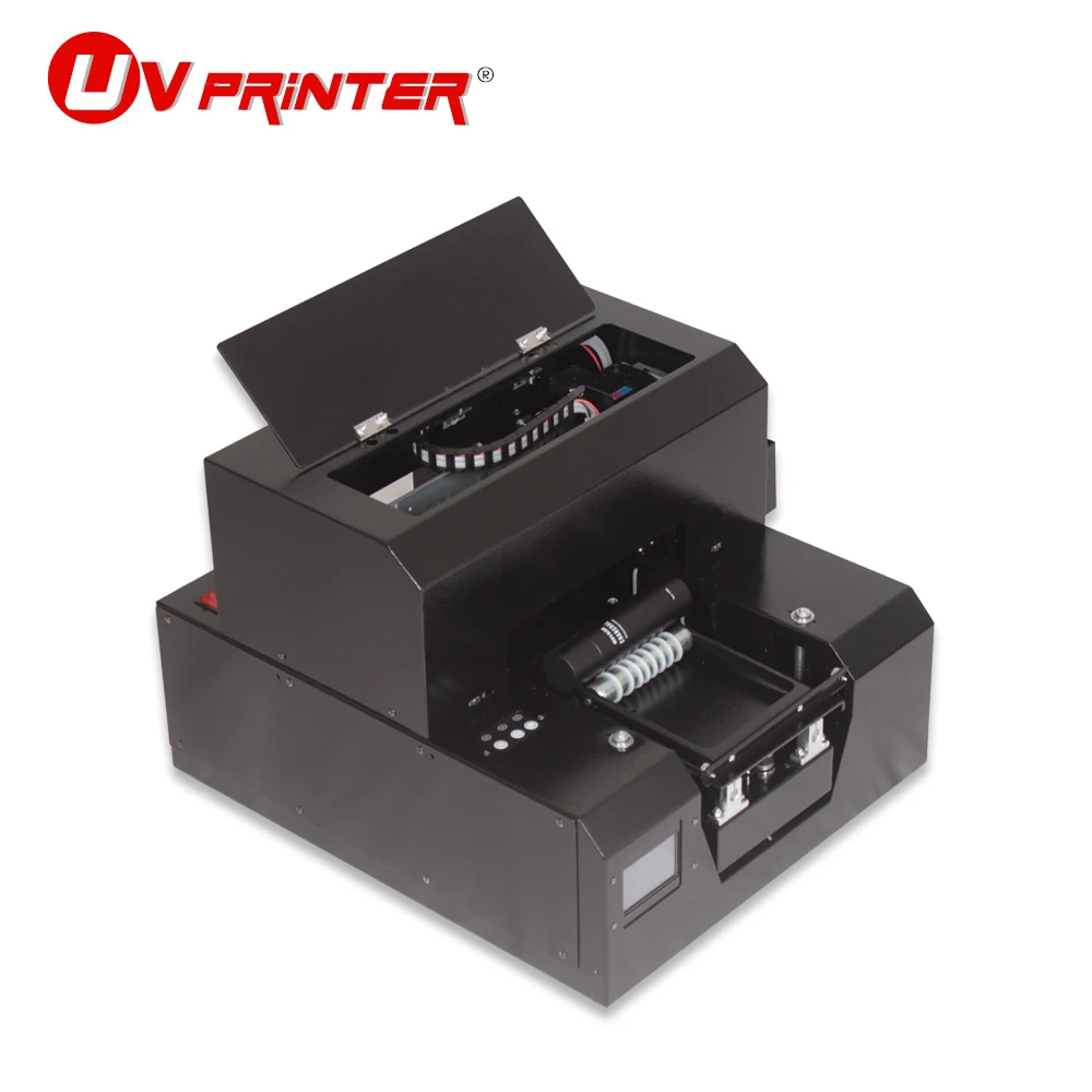 

UV Printer A4 Size Digital Led Rotating Flat Cylindrical Printer for Silicone/Leather/Ceramic/Wood/Acrylic Printing