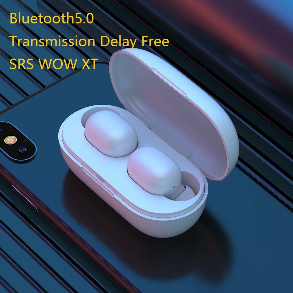 TWS сенсорные Bluetooth наушники с отпечатком пальца HD стерео беспроводные